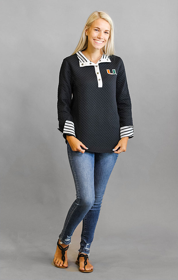 Miami "Out of Your League" Quarter Button Pullover