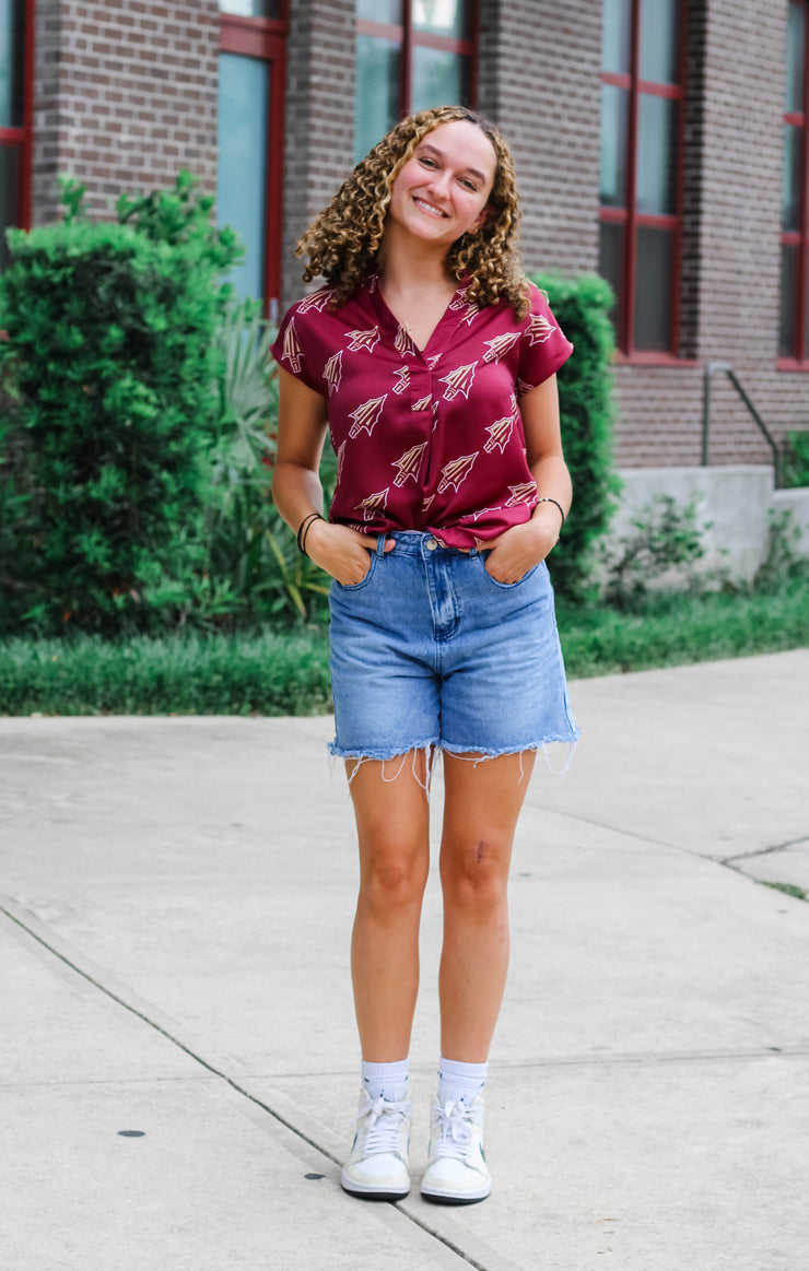 The FSU V-Neck Blouse