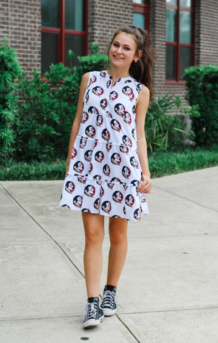 The FSU Poplin Tiered Dress