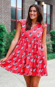 The Georgia Dawgs Tiered Dress