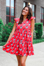 The Georgia Dawgs Tiered Dress