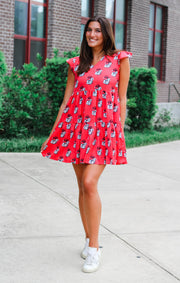 The Georgia Dawgs Tiered Dress