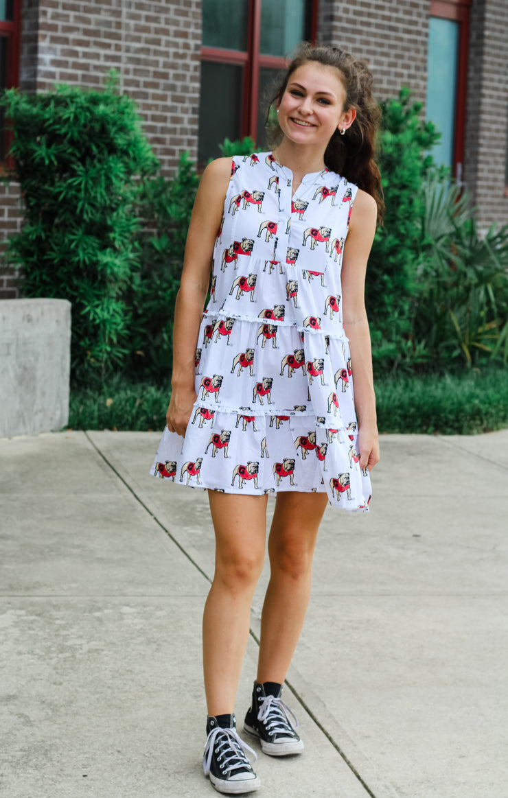 The Georgia Poplin Tiered Dress