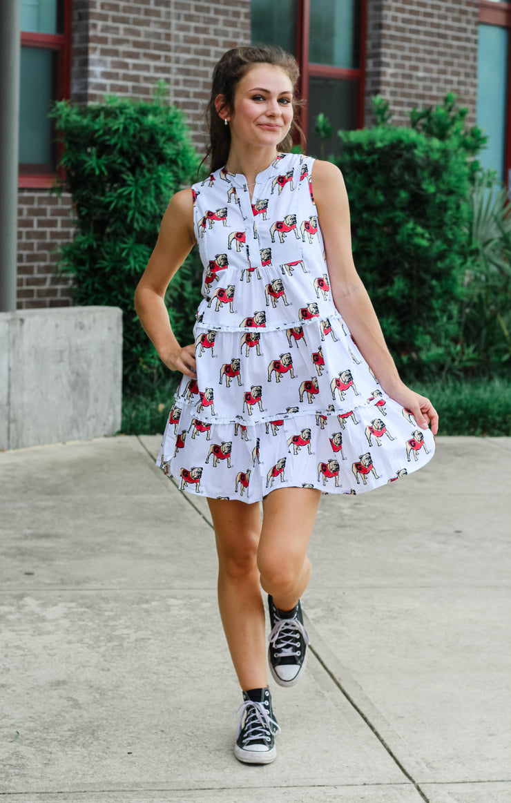 The Georgia Poplin Tiered Dress