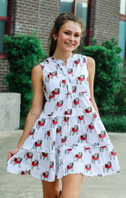 The Georgia Poplin Tiered Dress