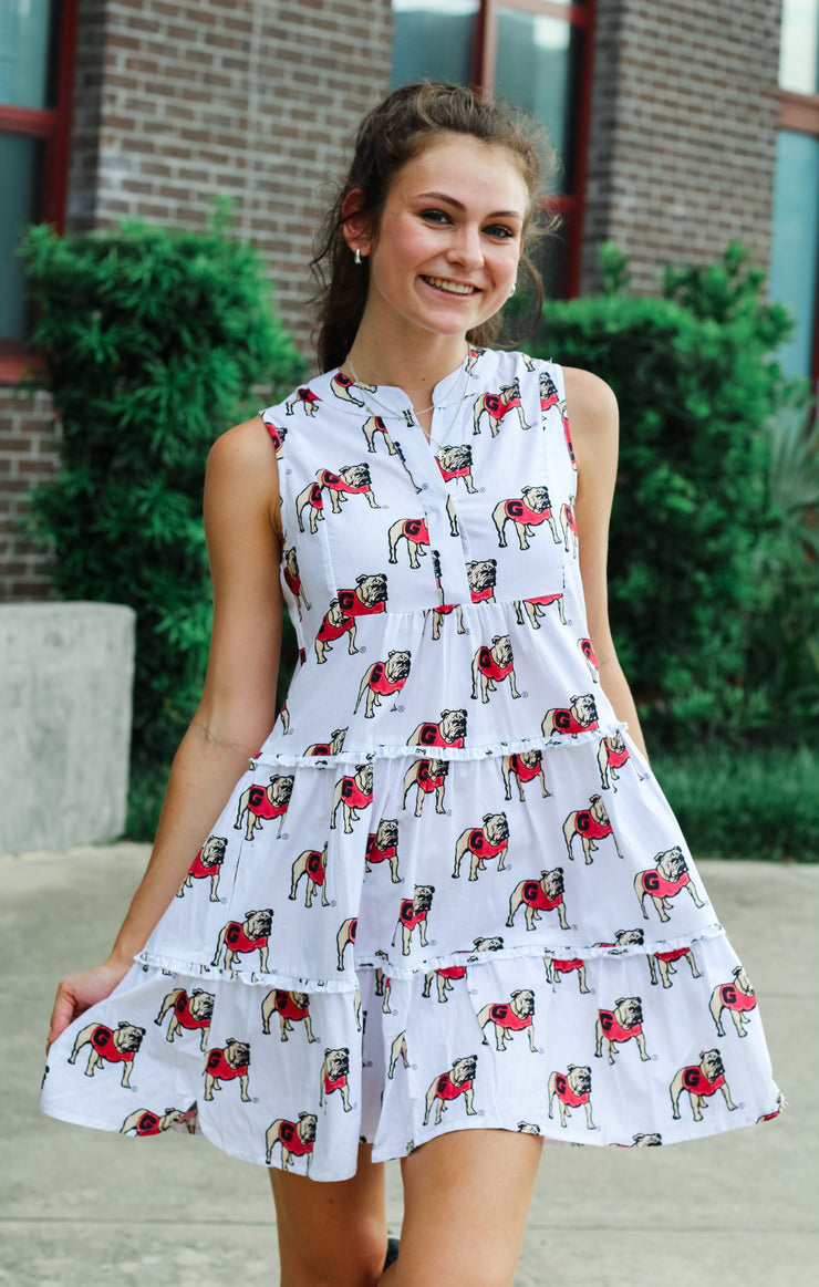 The Georgia Poplin Tiered Dress
