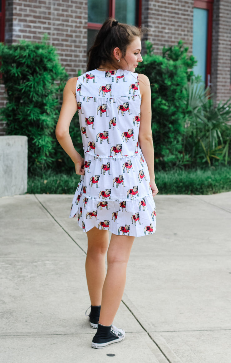 The Georgia Poplin Tiered Dress