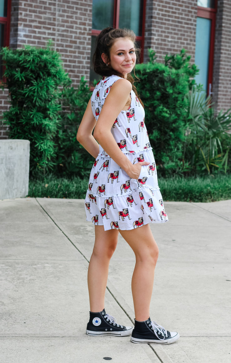 The Georgia Poplin Tiered Dress