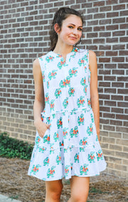 The Florida Poplin Tiered Dress