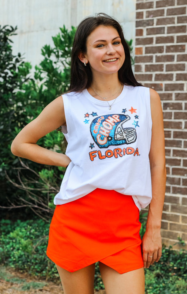 The Florida Helmet Sequin Tank