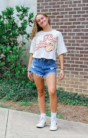 The Malibu Cropped Tee (FSU x Rolling Stones)