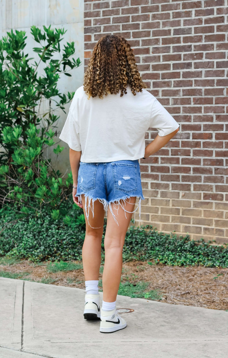 The Malibu Cropped Tee (FSU x Rolling Stones)