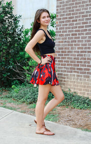 The Game Day Spirit Short (Red & Black)