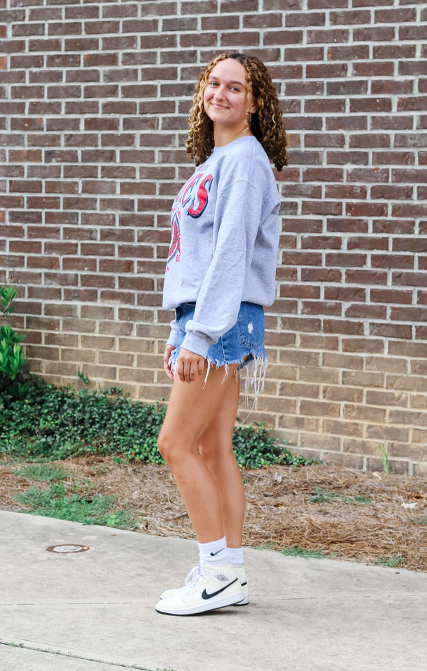 The College Seal Thrifted Sweatshirt (UGA x Rolling Stones)