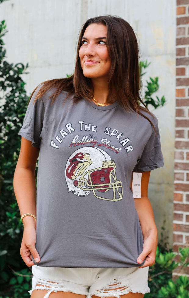 The Helmet Lick Thrifted Tee (FSU x Rolling Stones)