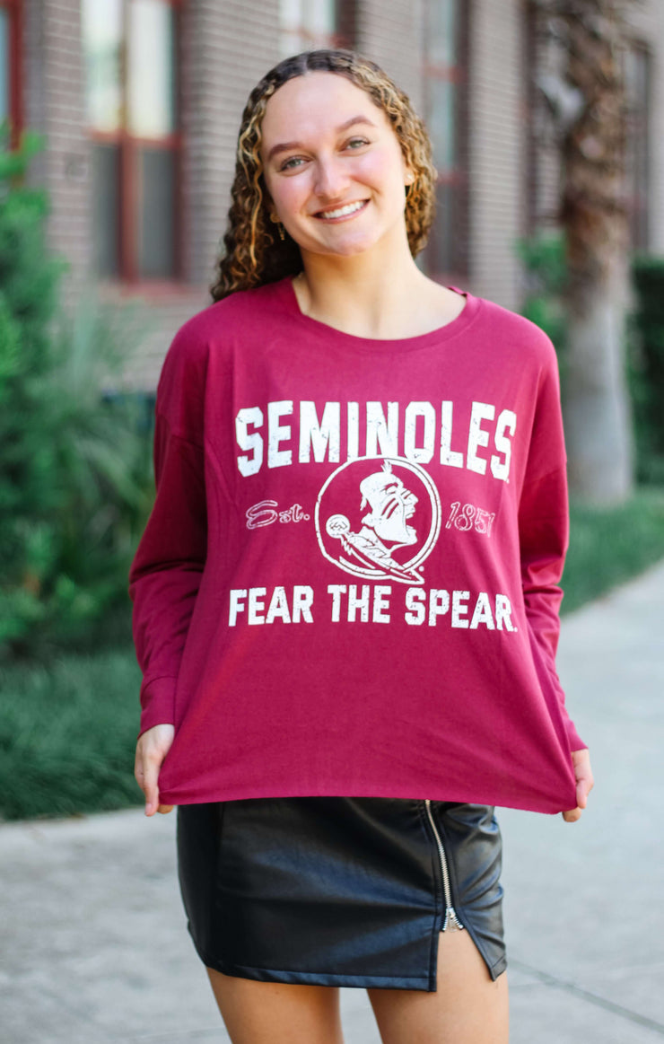 The Fear the Spear Boxy Long Sleeve