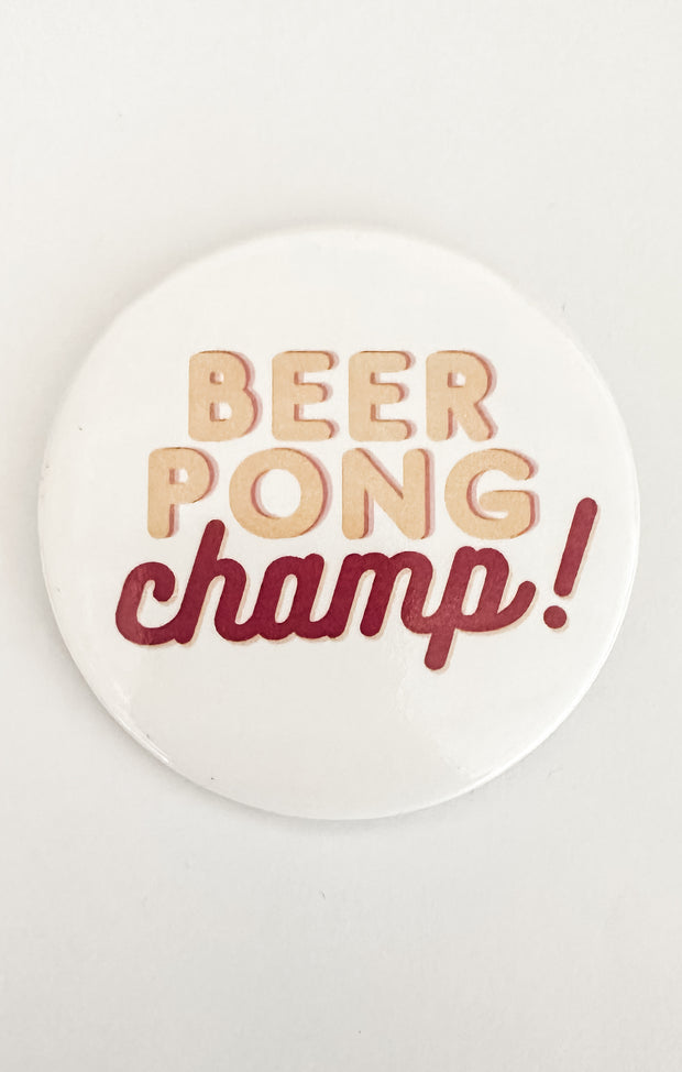 The "Beer Pong" Game Day Pin