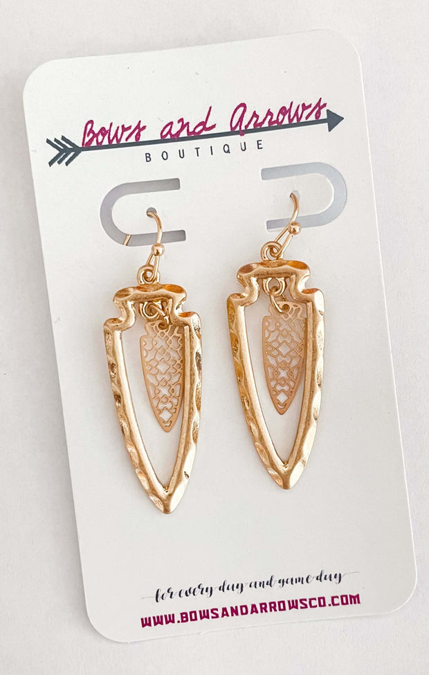 The Dangle Filigree Arrow Earrings