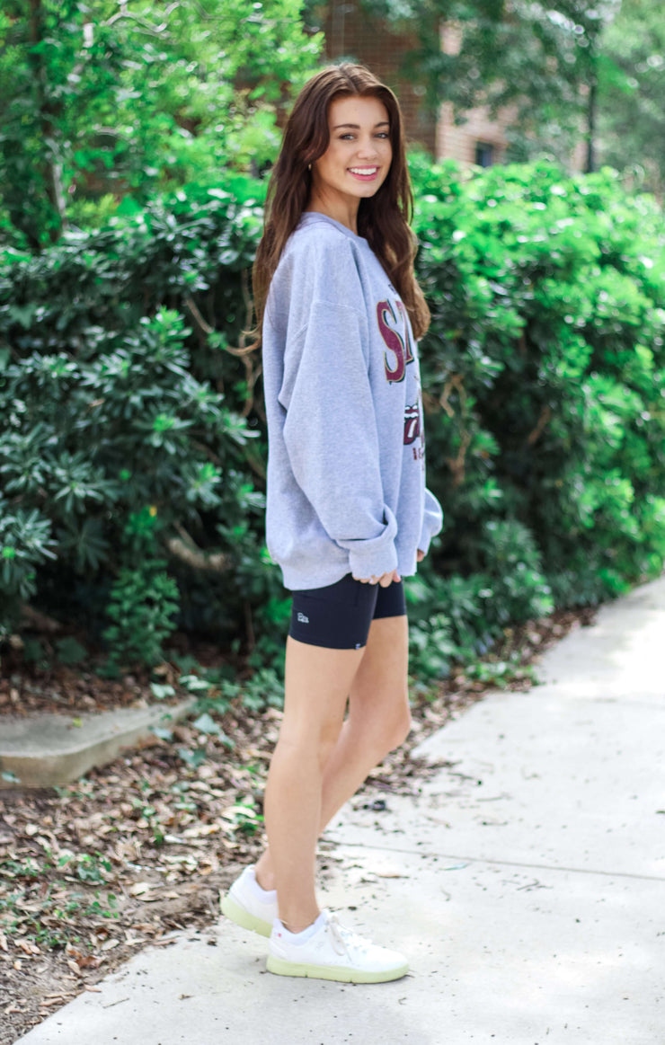 The College Seal Thrifted Sweatshirt (FSU x Rolling Stones)