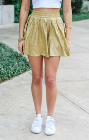 The Lurex Game Day Short (Gold)