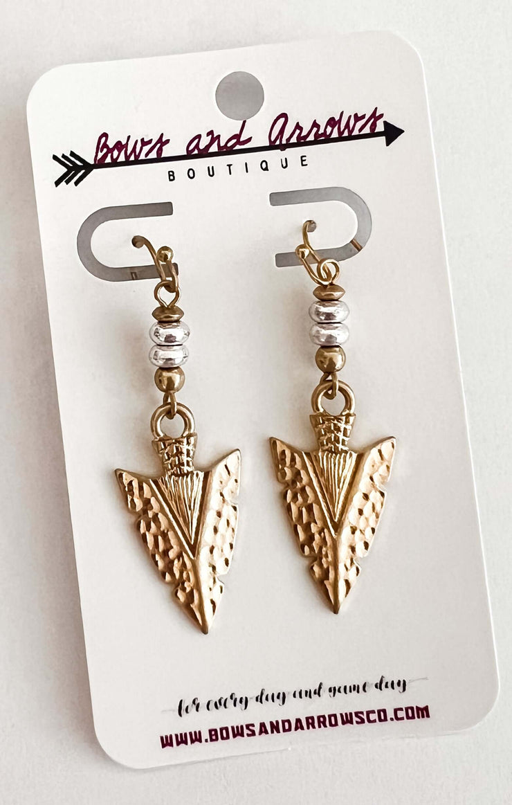The Mixed Arrow Drop Earrings