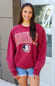 The Florida State Oversized Corded Pullover