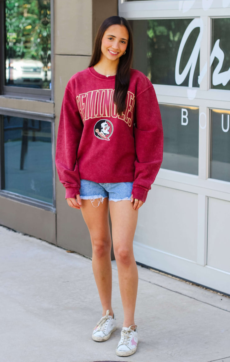 The Florida State Oversized Corded Pullover