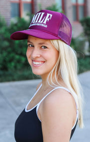 Man I Love Football Trucker Hat (Garnet)