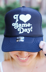 Love Game Days Trucker Hat (Black)