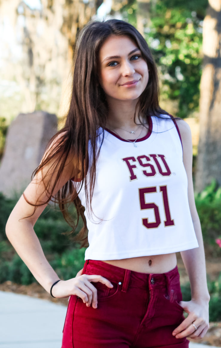 The FSU Cropped Basketball Jersey