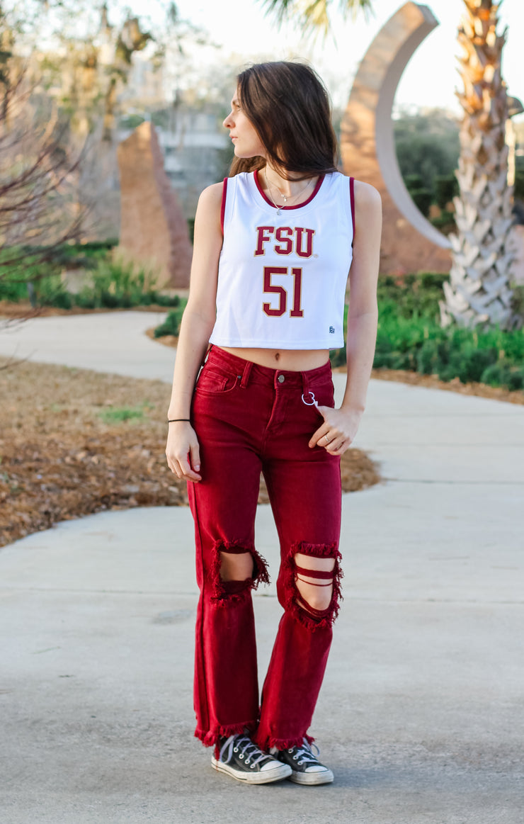 The FSU Cropped Basketball Jersey