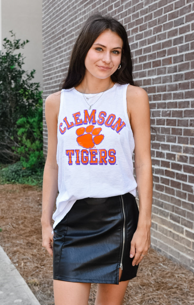 The Lindsay Clemson Tigers Muscle Tank
