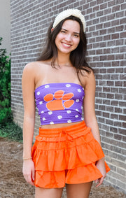 The Clemson Logo Tube Top