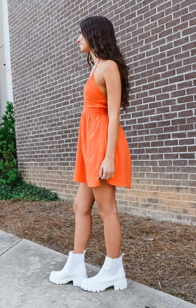 The Game Day Halter Mini (Orange)