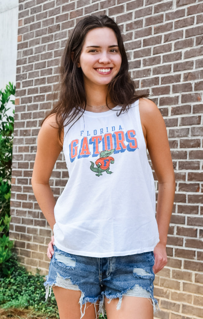 The Retro Florida Gators Curve Hem Tank