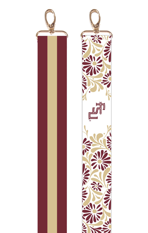 The FSU Floral Purse Strap (1.5 inches)