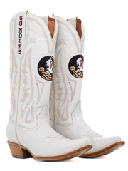 The FSU "Carrie" Western Boot (Ivory)
