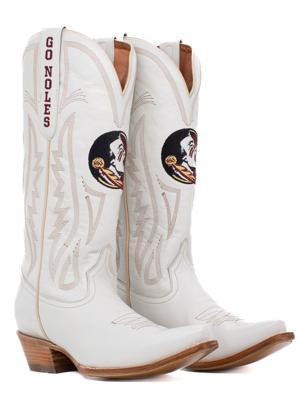 The FSU "Carrie" Western Boot (Ivory)