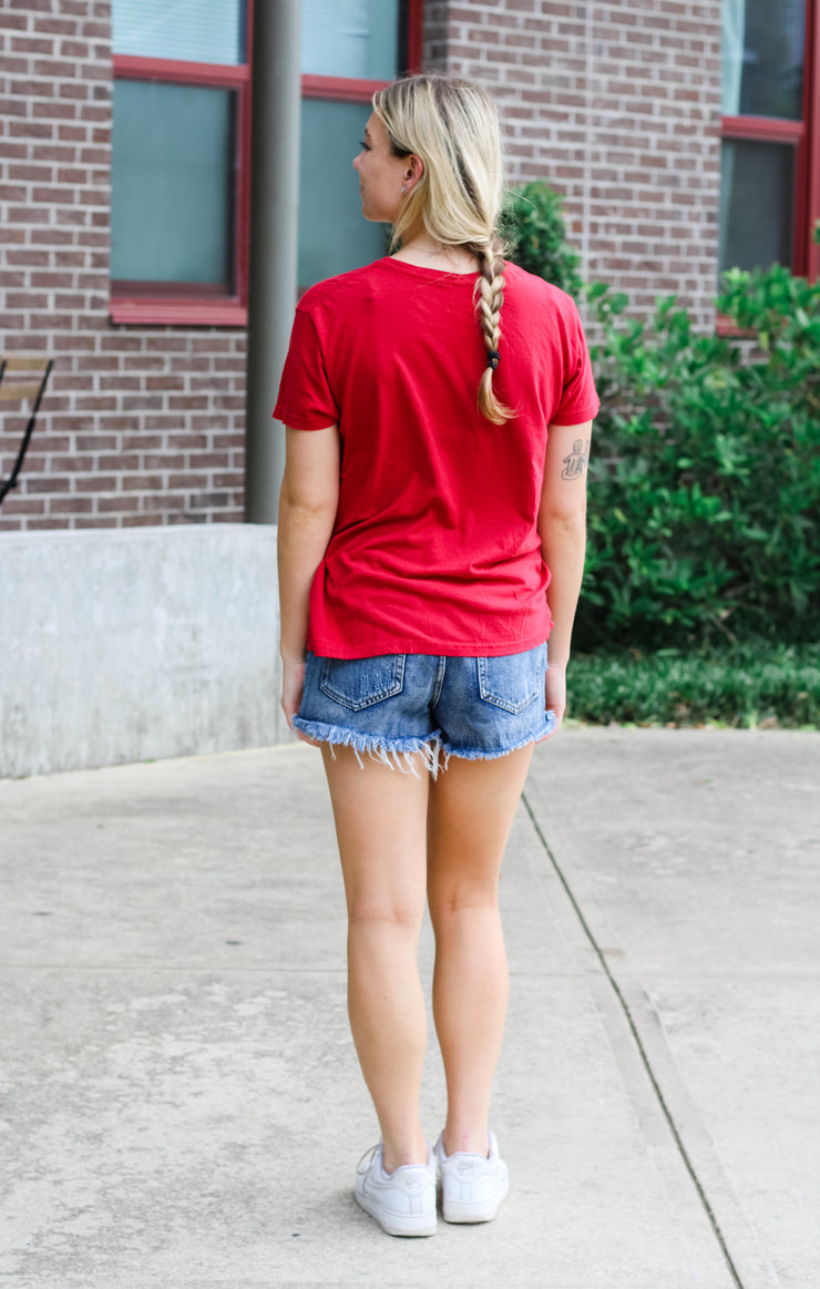 The Classic Florida State Vintage Boyfriend Tee (Garnet)