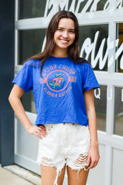 The Erin Gator Chomp Cropped Tee