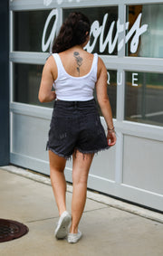 The Essential Ribbed Crop Top (White)