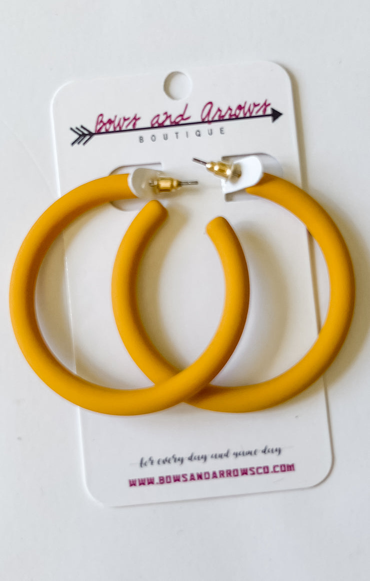The Game Day Color Coated Hoops (Mustard)
