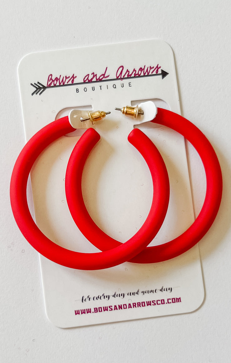 The Game Day Color Coated Hoops (Red)