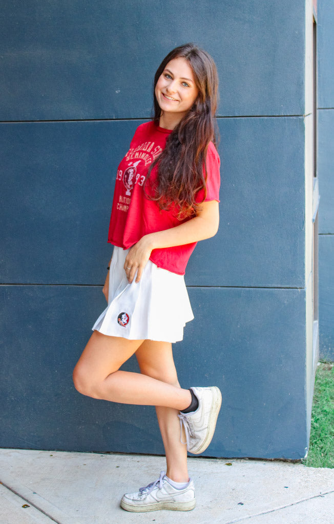 The Erin #1 1993 Champs Vintage Cropped Tee (Garnet)