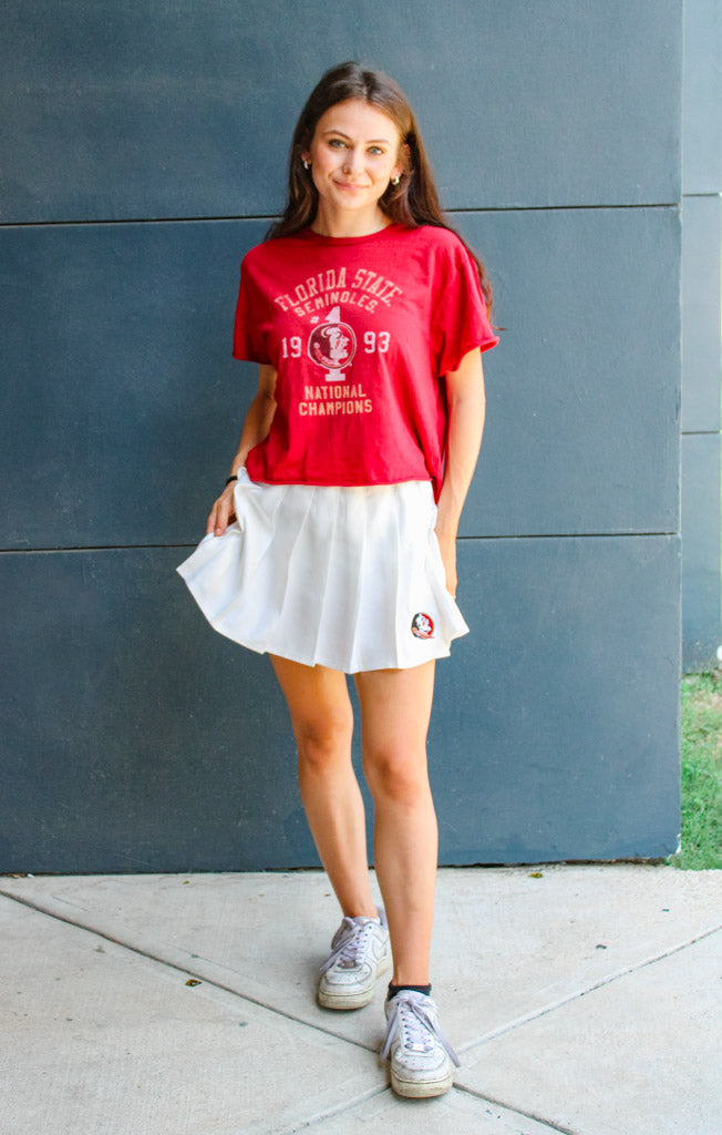 The Erin #1 1993 Champs Vintage Cropped Tee (Garnet)