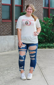 The Florida State Lines Vintage Boyfriend Tee (Vintage White)