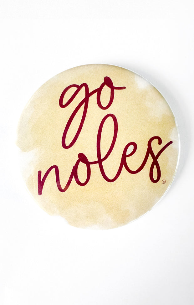 The "Watercolor Go 'Noles" Game Day Pin