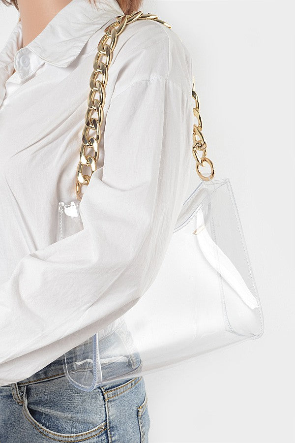 The Big Chain Clear Bag