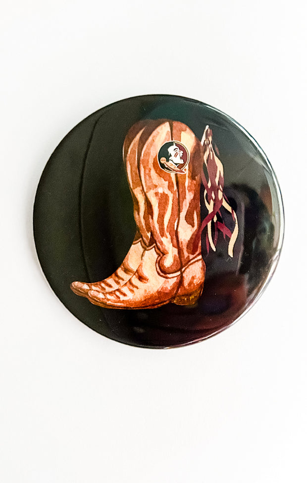 The "Boot + Pom" Game Day Pin