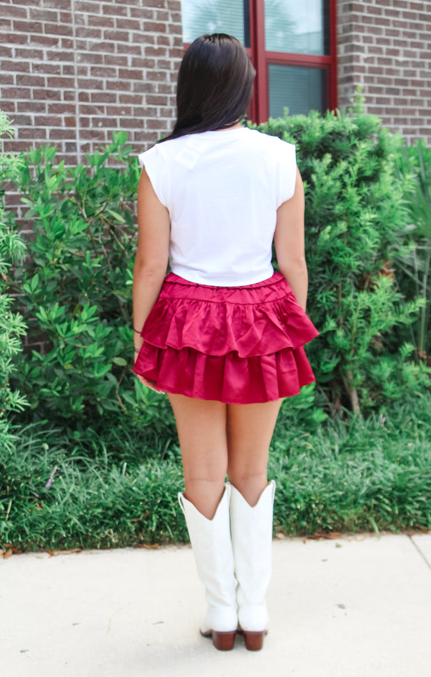 The Fear the Spear Cap Sleeve Crop